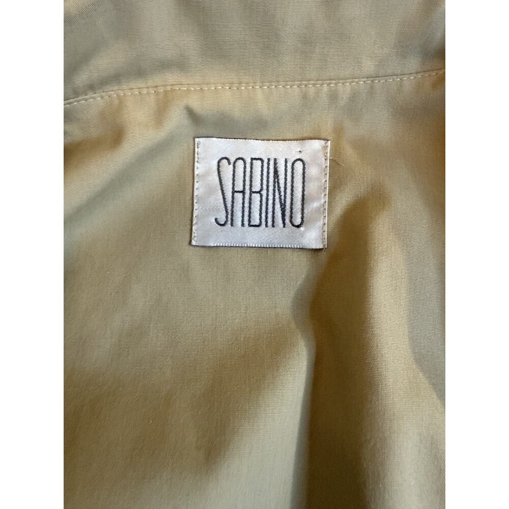 Vintage 80s Sabino Women le Long Beige Dress With Over Coat Fits Like A Large - Picture 4 of 4